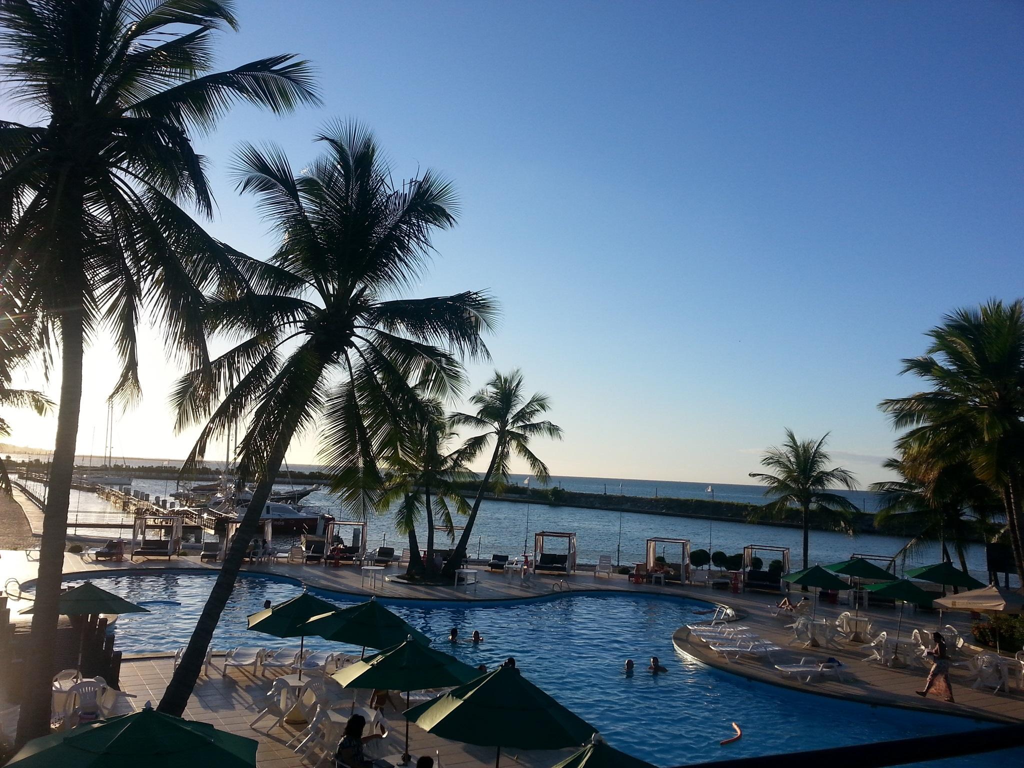 Marina Park Hotel Форталеза Экстерьер фото View of the beach from the hotel